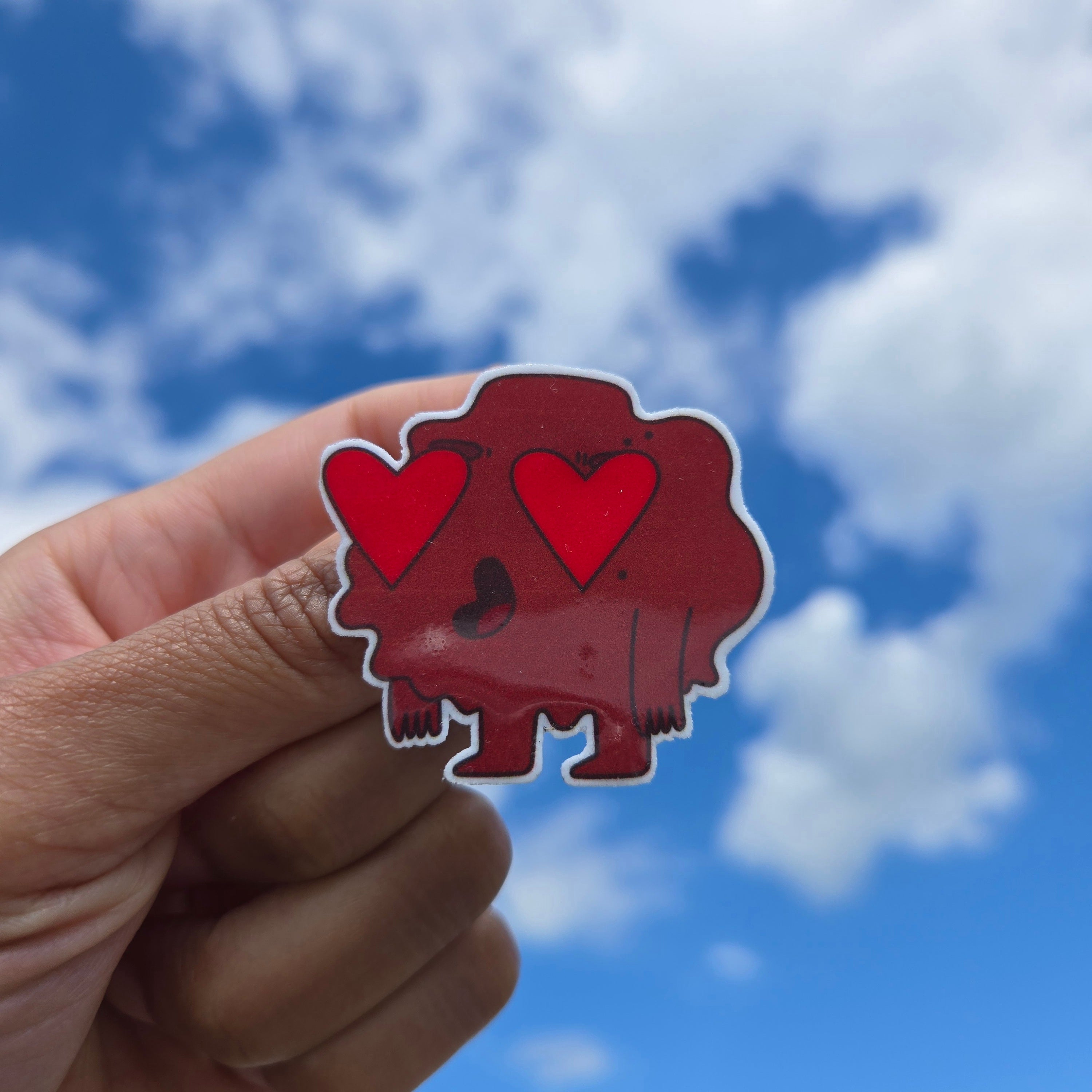 Meatball Heart Eyes Pin