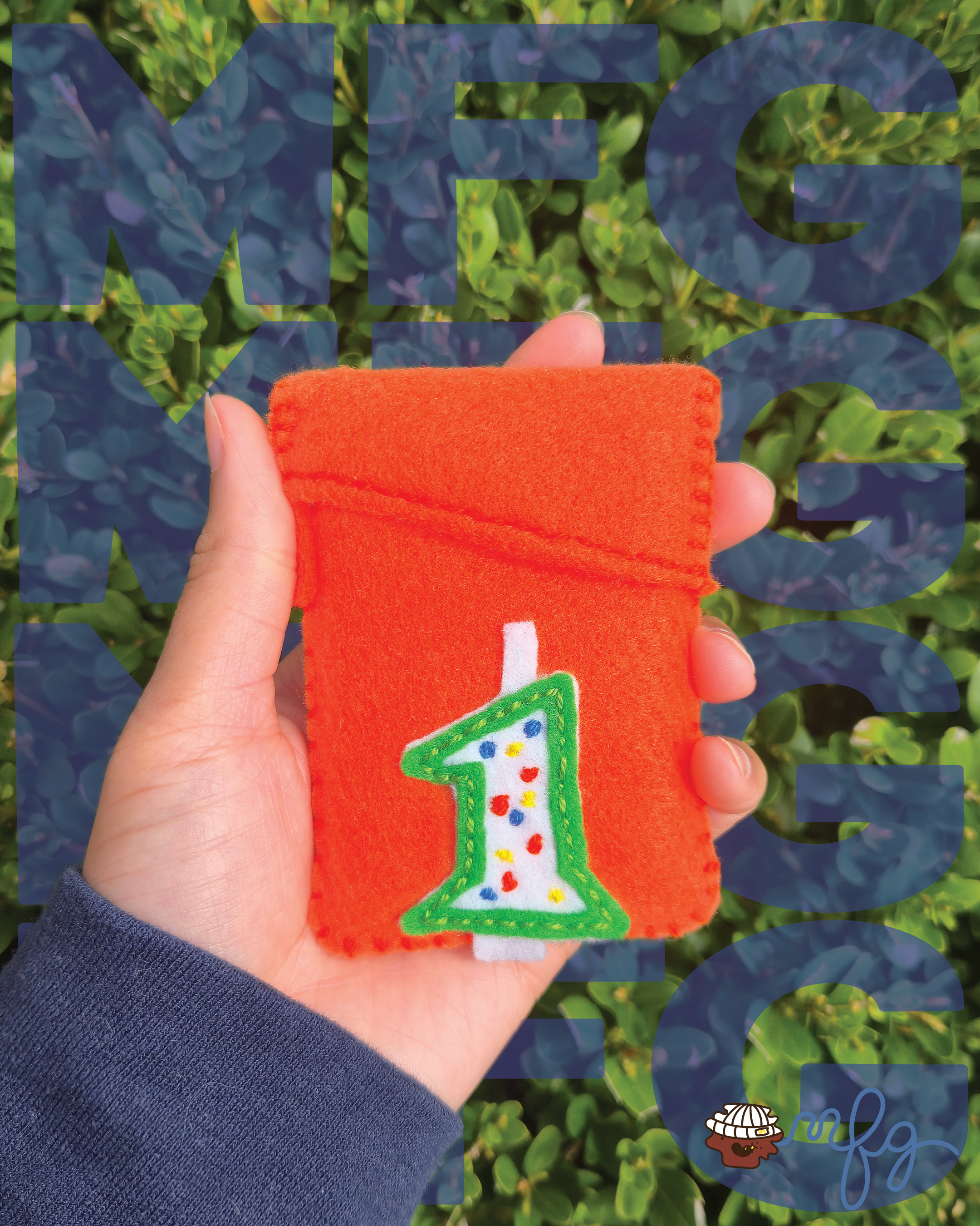 Clab Sleeve (Number 1 Birthday Candle)