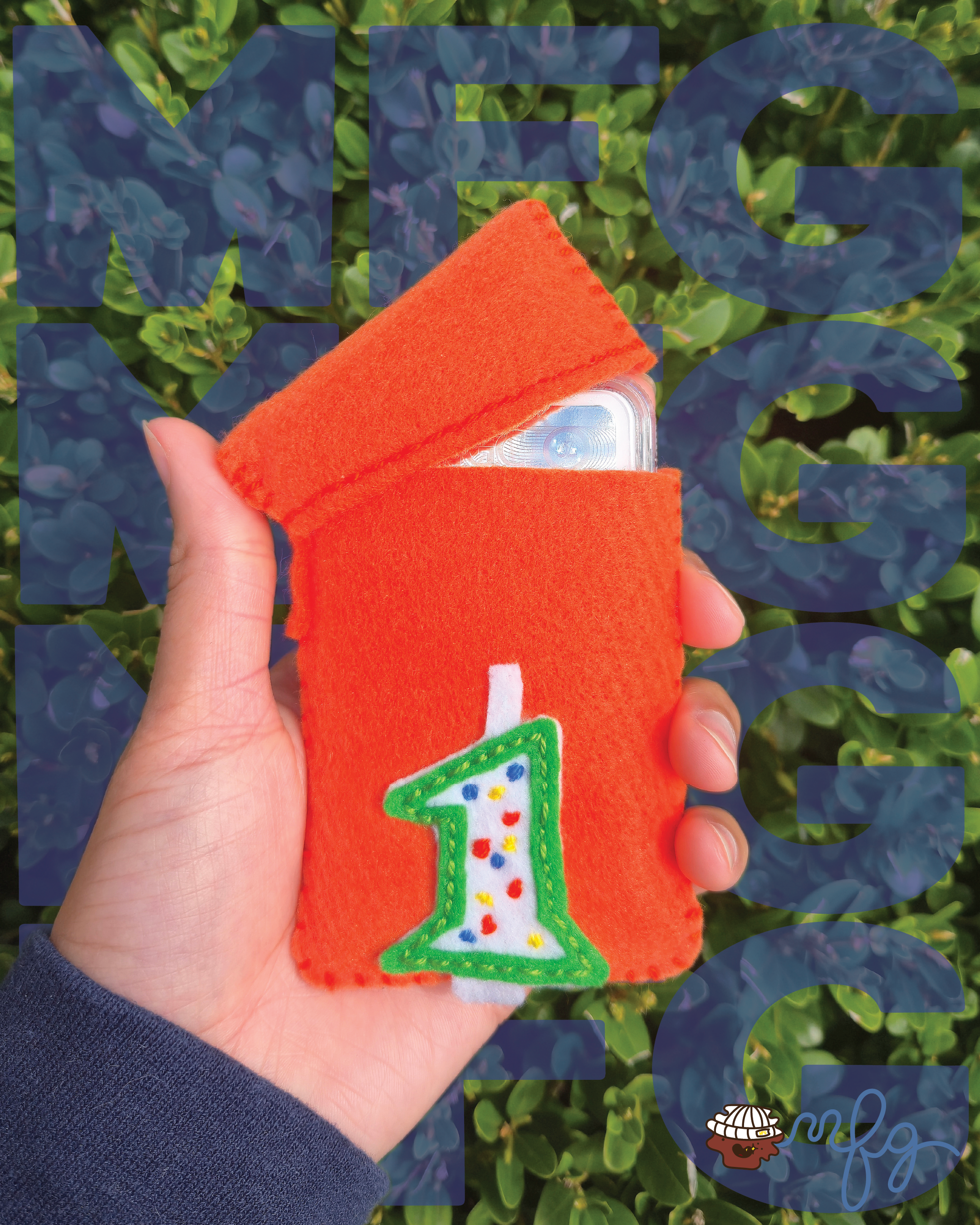 Clab Sleeve (Number 1 Birthday Candle)