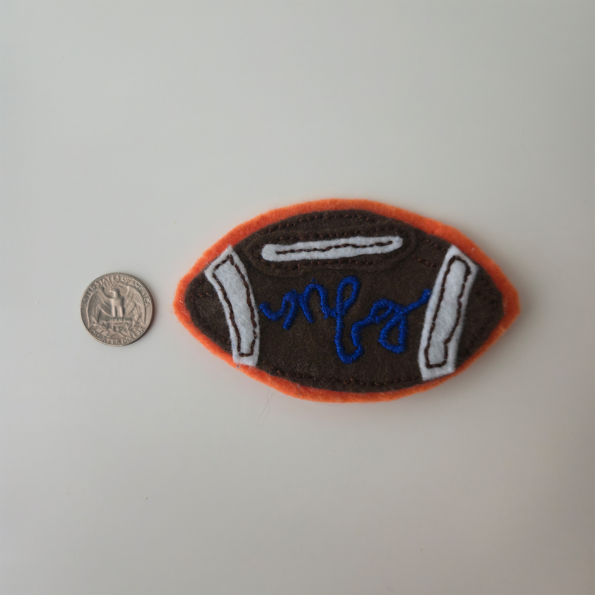 Da Football Felt Pin