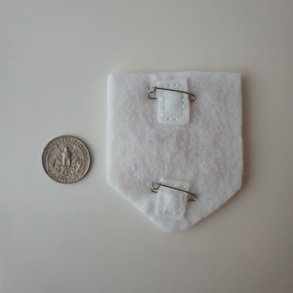 Team R Inspired Felt Badge Pin