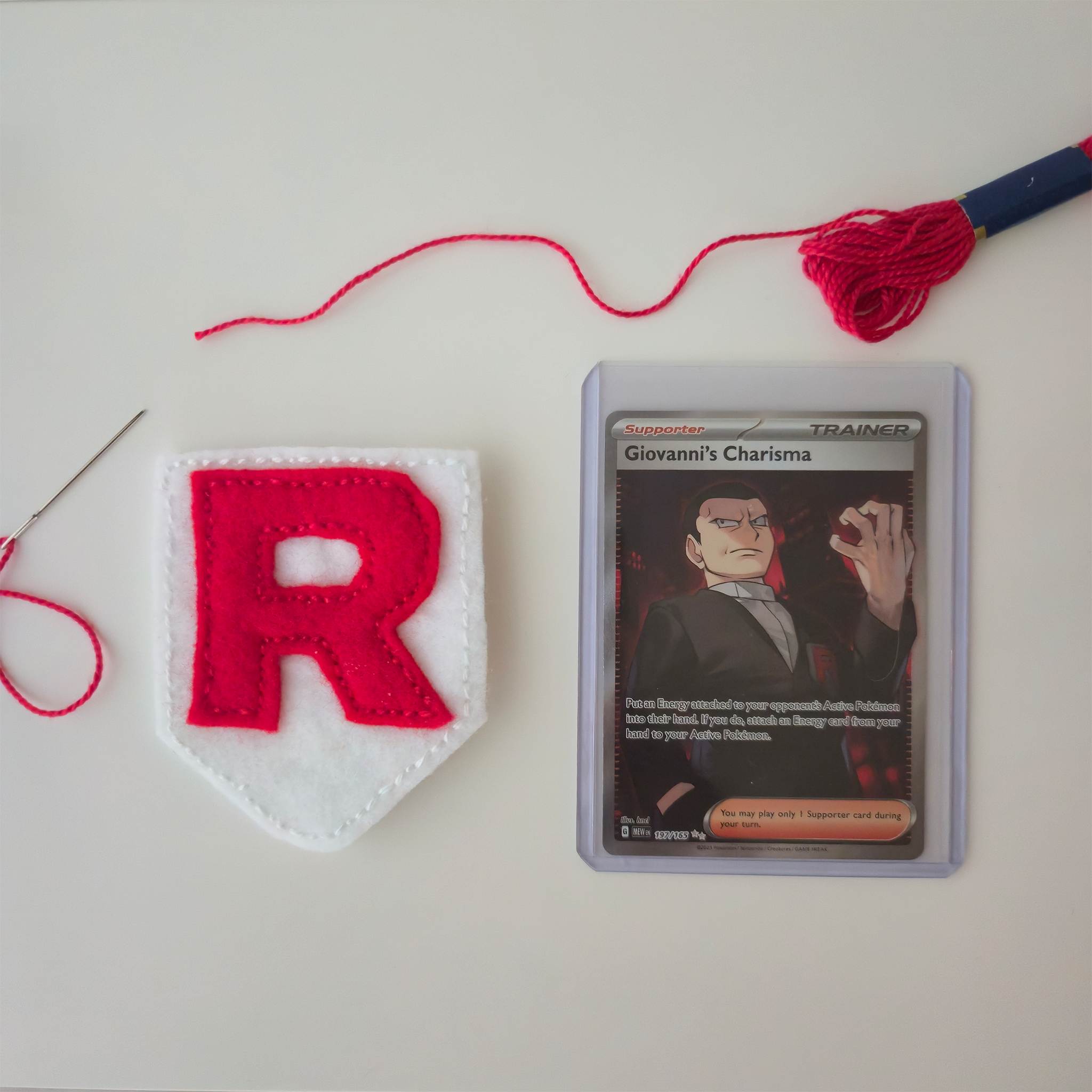 Team R Inspired Felt Badge Pin