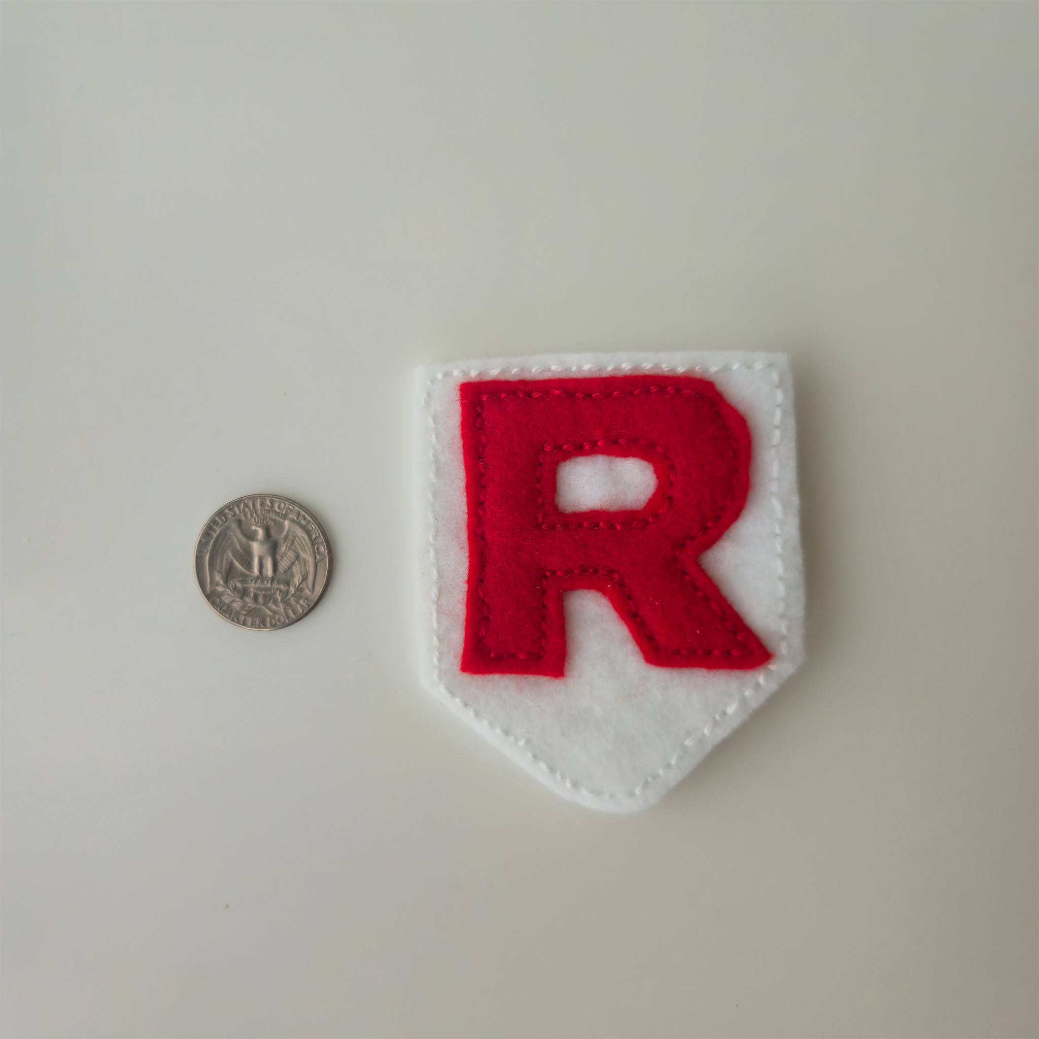 Team R Inspired Felt Badge Pin
