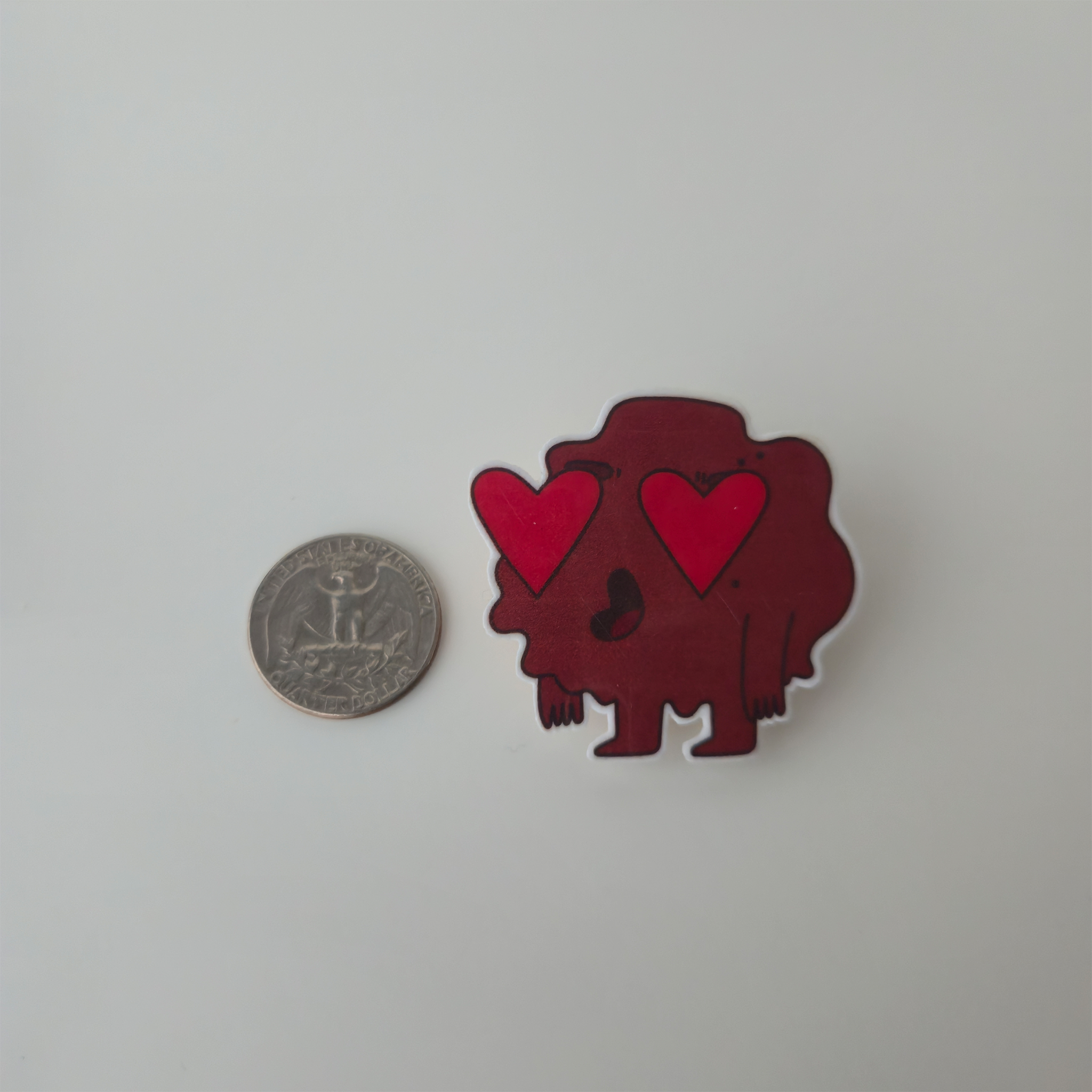 Meatball Heart Eyes Pin