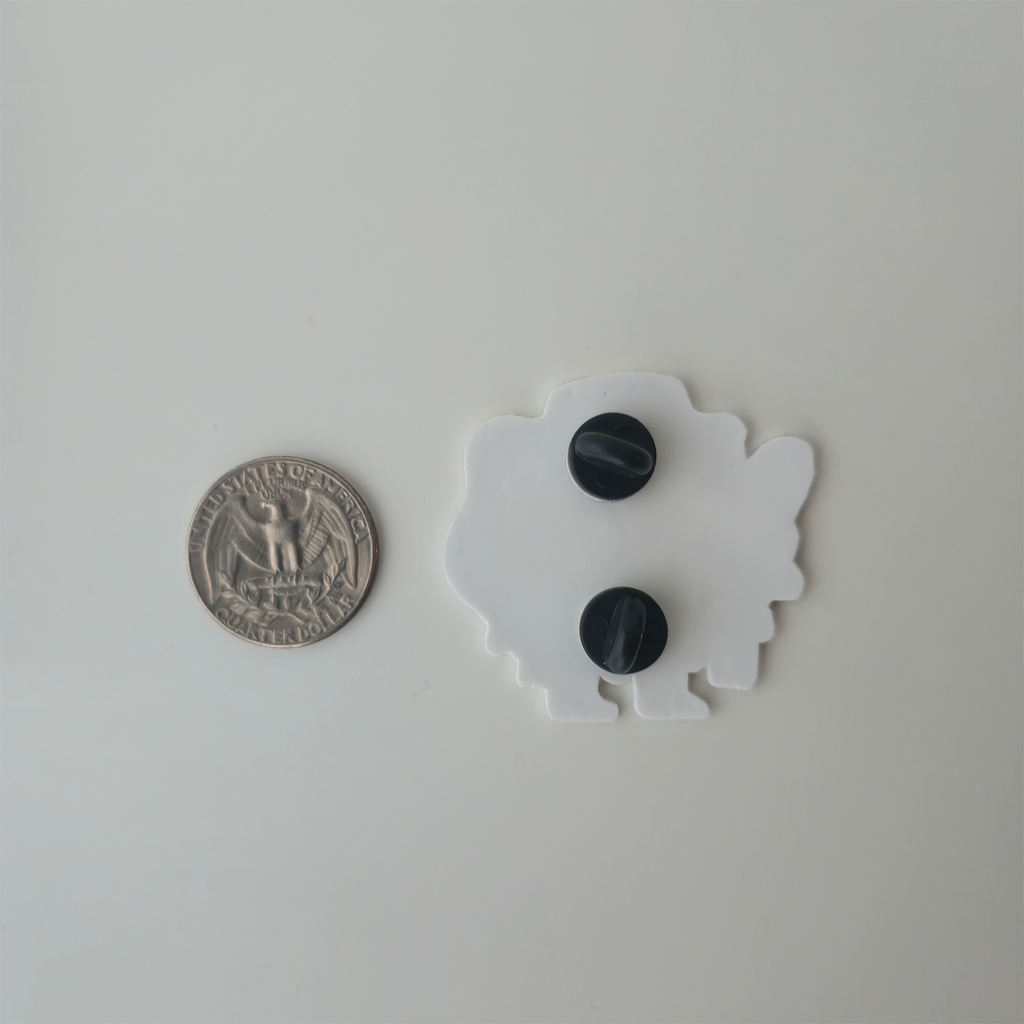 Meatball Heart Eyes Pin