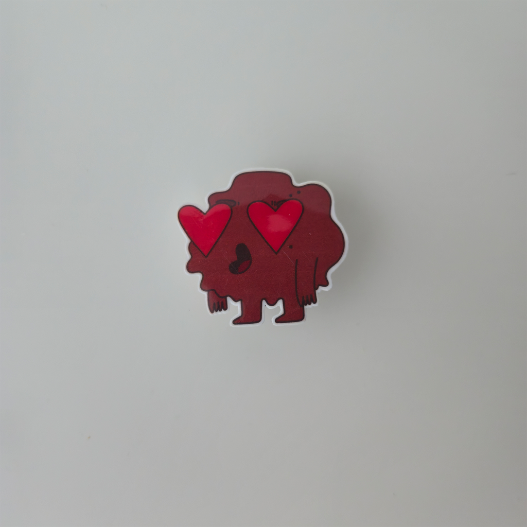 Meatball Heart Eyes Pin